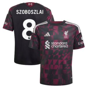 Liverpool adidas Third Shirt 2026-27 - Kids with Szoboszlai 8 printing