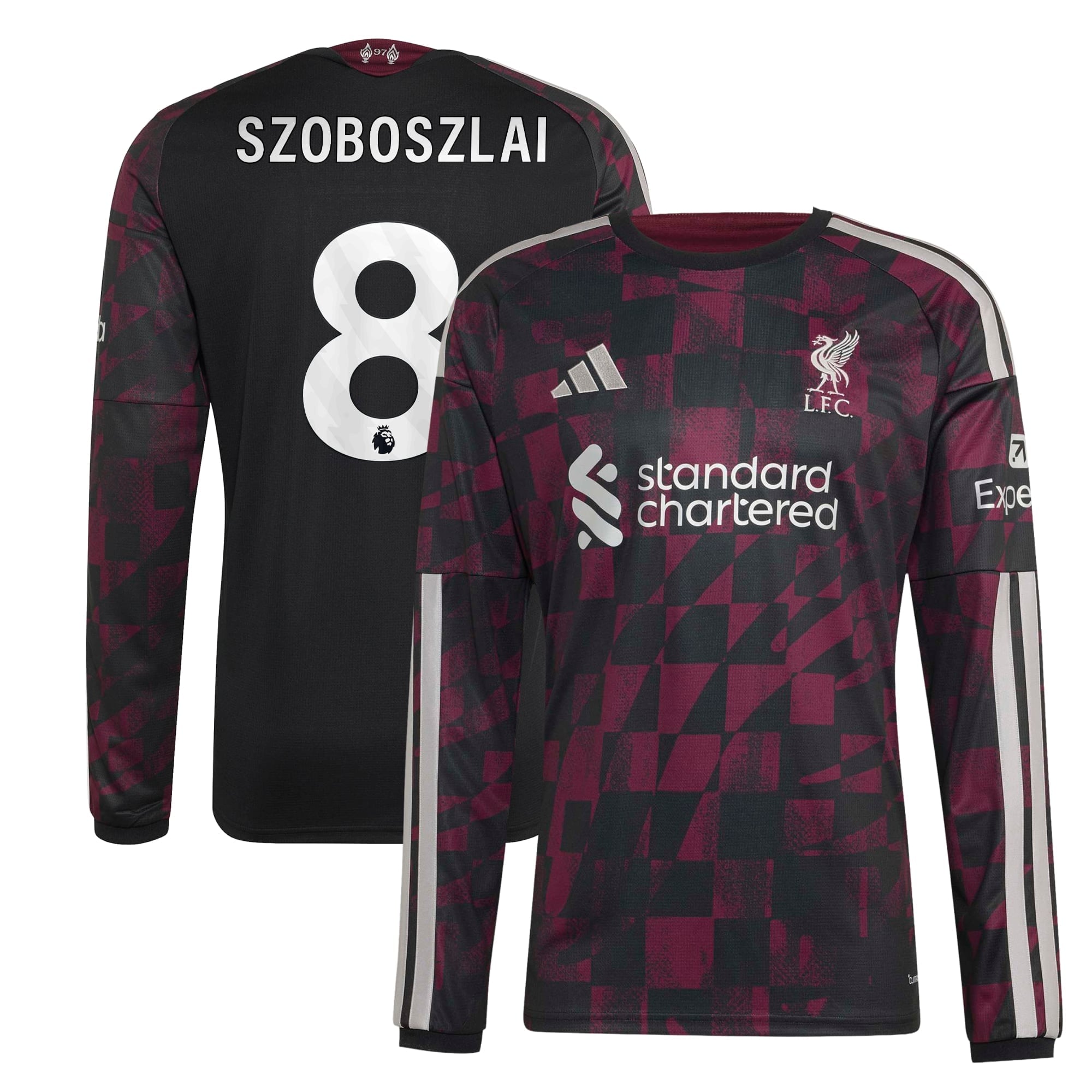 Liverpool adidas Third Shirt 2026-27 - Long Sleeve with Szoboszlai 8 printing