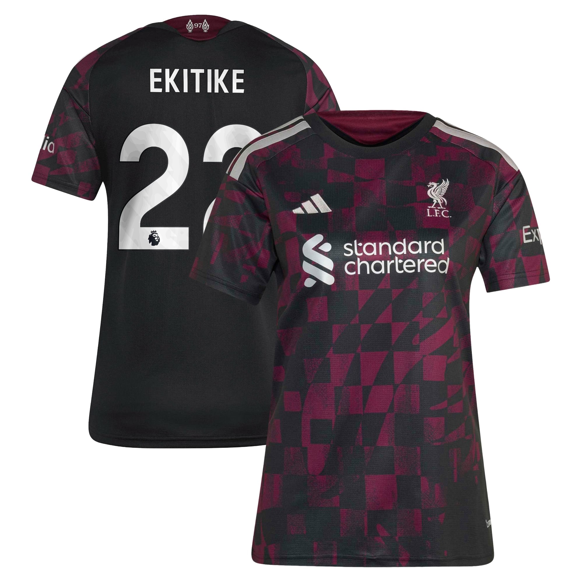 Liverpool adidas Third Shirt 2026-27 - Womens with Ekitike 22 printing