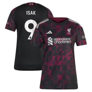 Liverpool adidas Third Shirt 2026-27 - Womens with Isak 9 printing