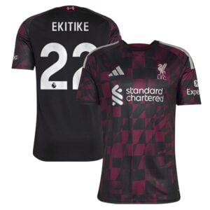 Liverpool adidas Third Shirt 2026-27 with Ekitike 22 printing