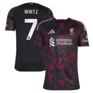 Liverpool adidas Third Shirt 2026-27 with Wirtz 7 printing