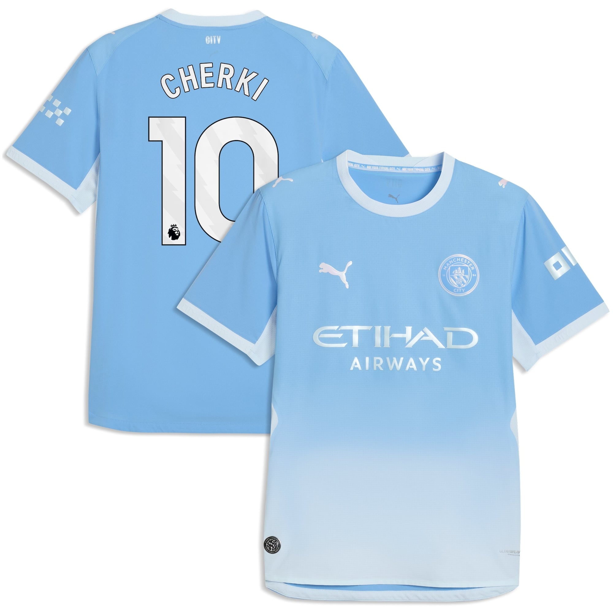 Manchester City PUMA Authentic Home Shirt 2026-27 with Cherki 10 printing
