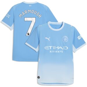 Manchester City PUMA Authentic Home Shirt 2026-27 with Marmoush 7 printing