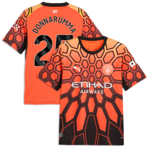 Manchester City PUMA Goalkeeper Shirt 2026-27 with Donnarumma 25 printing