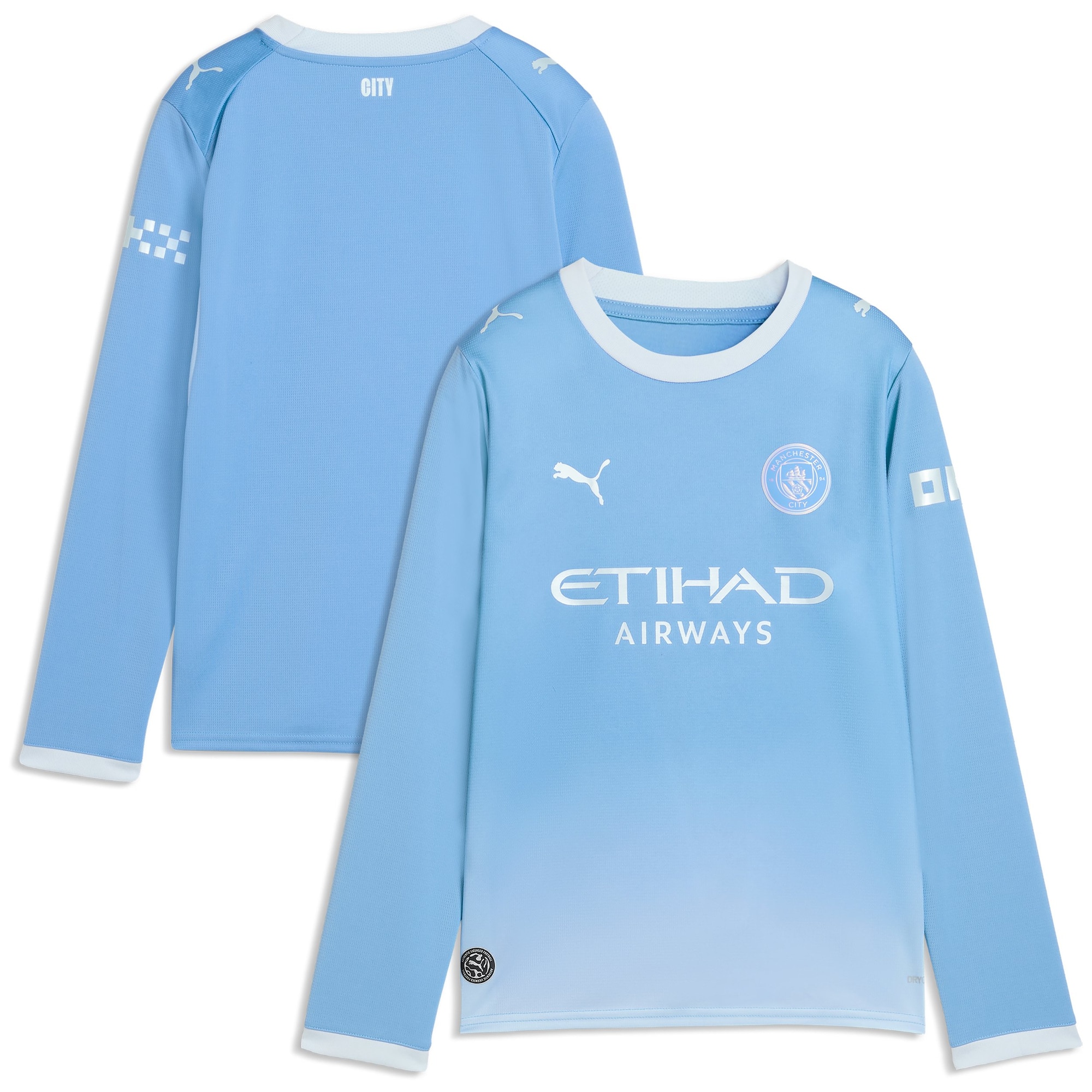 Manchester City PUMA Home Shirt 2026-27 - Long Sleeve - Kids
