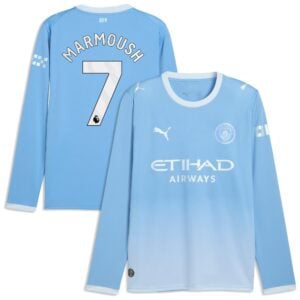 Manchester City PUMA Home Shirt 2026-27 - Long Sleeve with Marmoush 7 printing