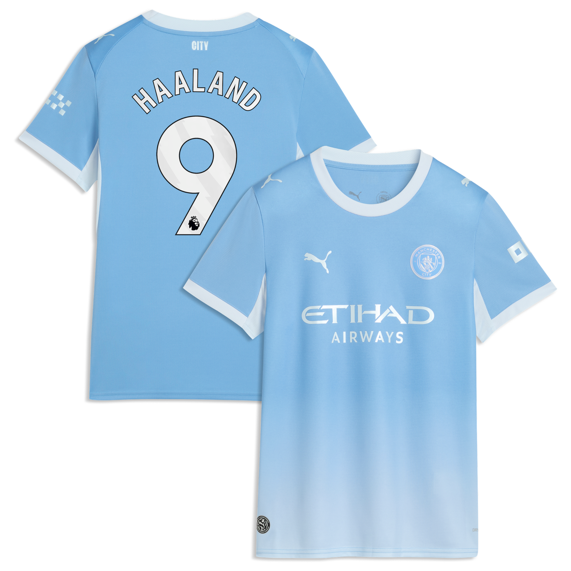 Manchester City PUMA Home Shirt 2026-27 - Womens with Haaland 9 printing