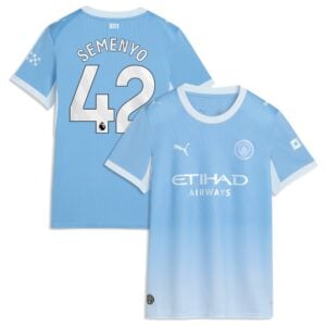 Manchester City PUMA Home Shirt 2026-27 - Womens with Semenyo 42 printing
