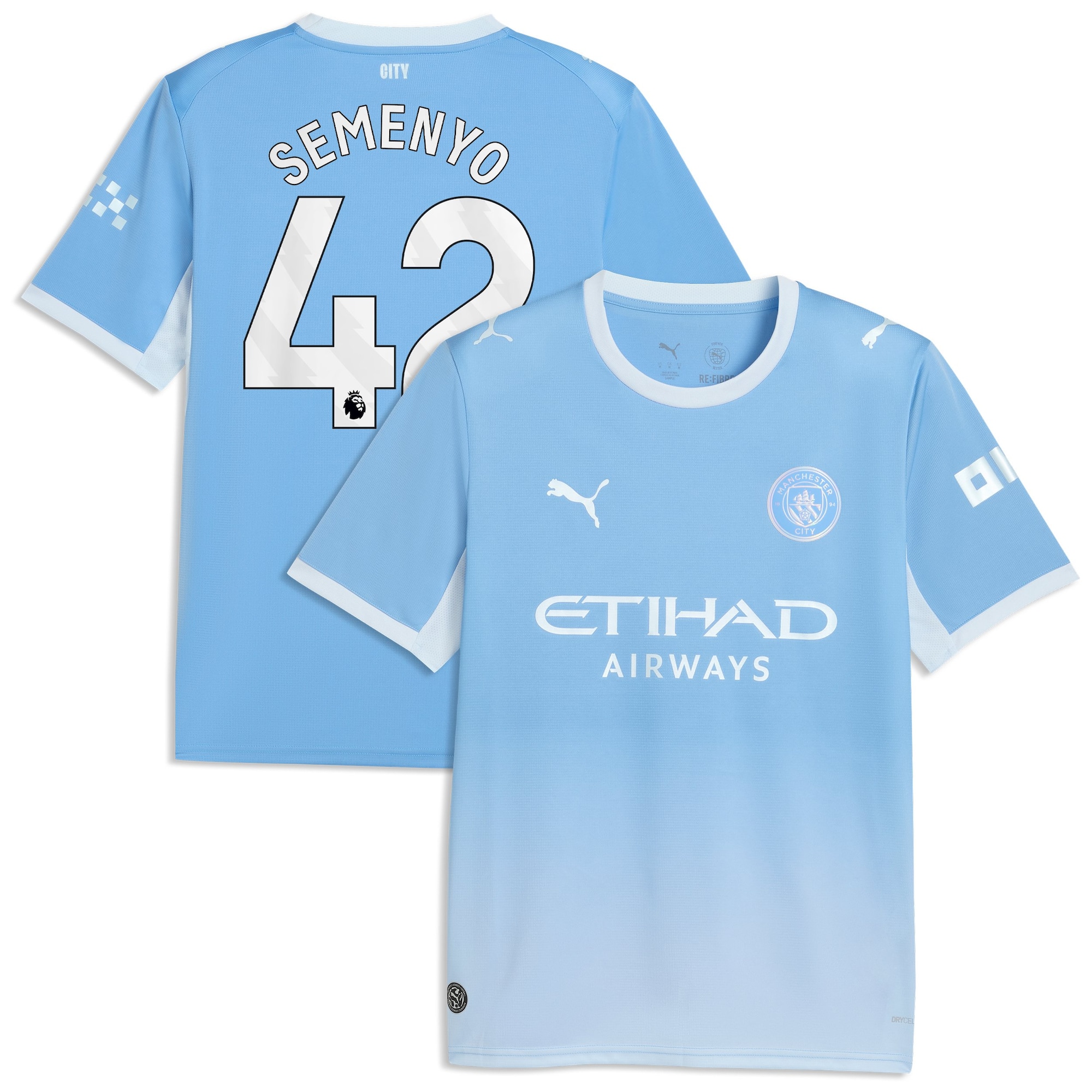 Manchester City PUMA Home Shirt 2026-27 with Semenyo 42 printing