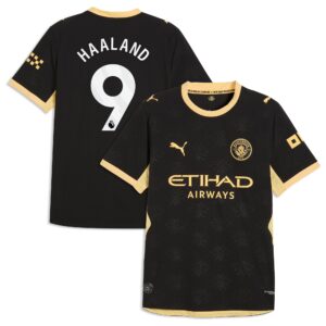 Manchester City Puma Authentic Away Shirt 2026-27 with Haaland 9 printing