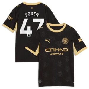 Manchester City Puma Away Shirt 2026-27 - Kids with Foden 47 printing