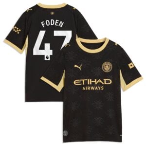 Manchester City Puma Away Shirt 2026-27 - Kids with Foden 47 printing