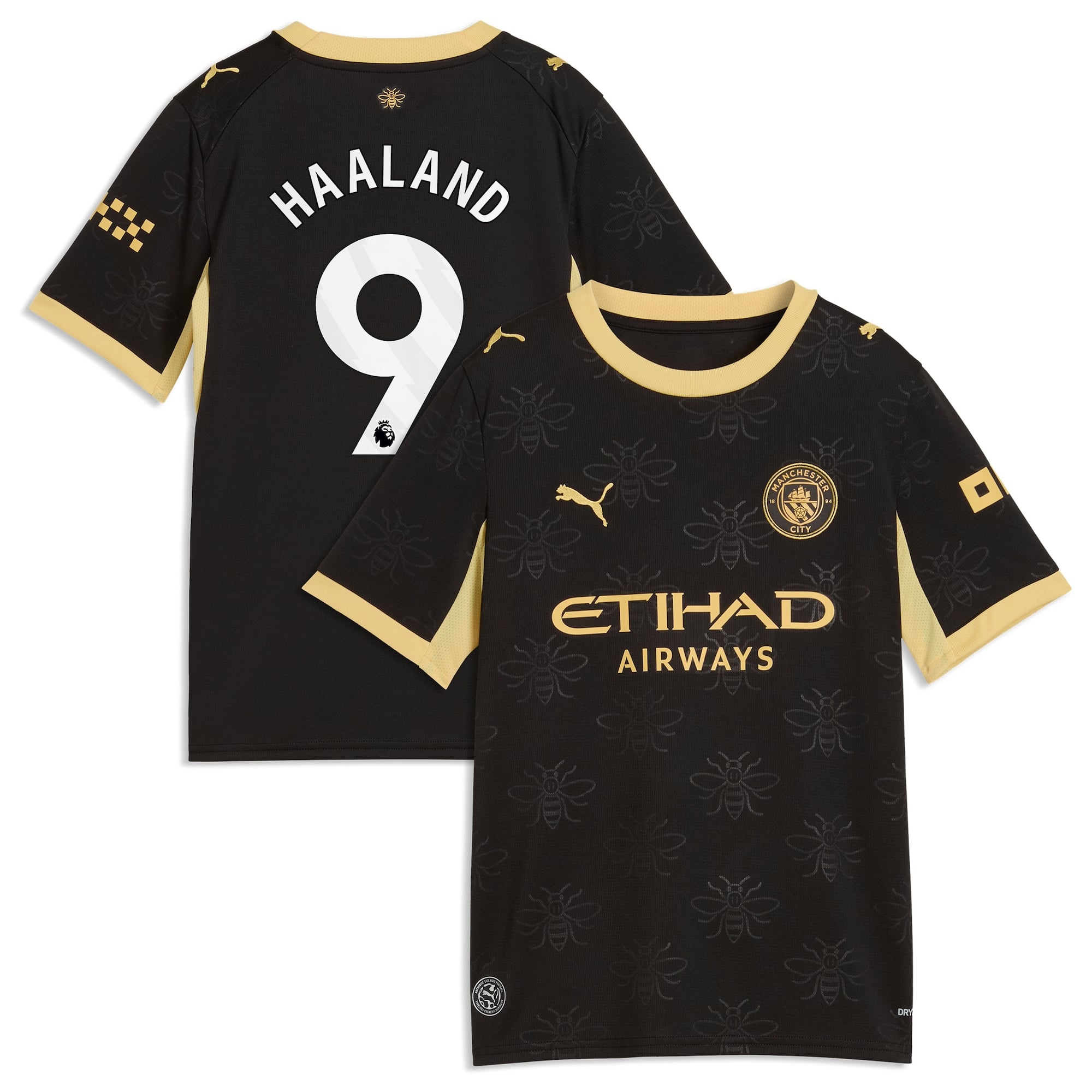 Manchester City Puma Away Shirt 2026-27 - Kids with Haaland 9 printing