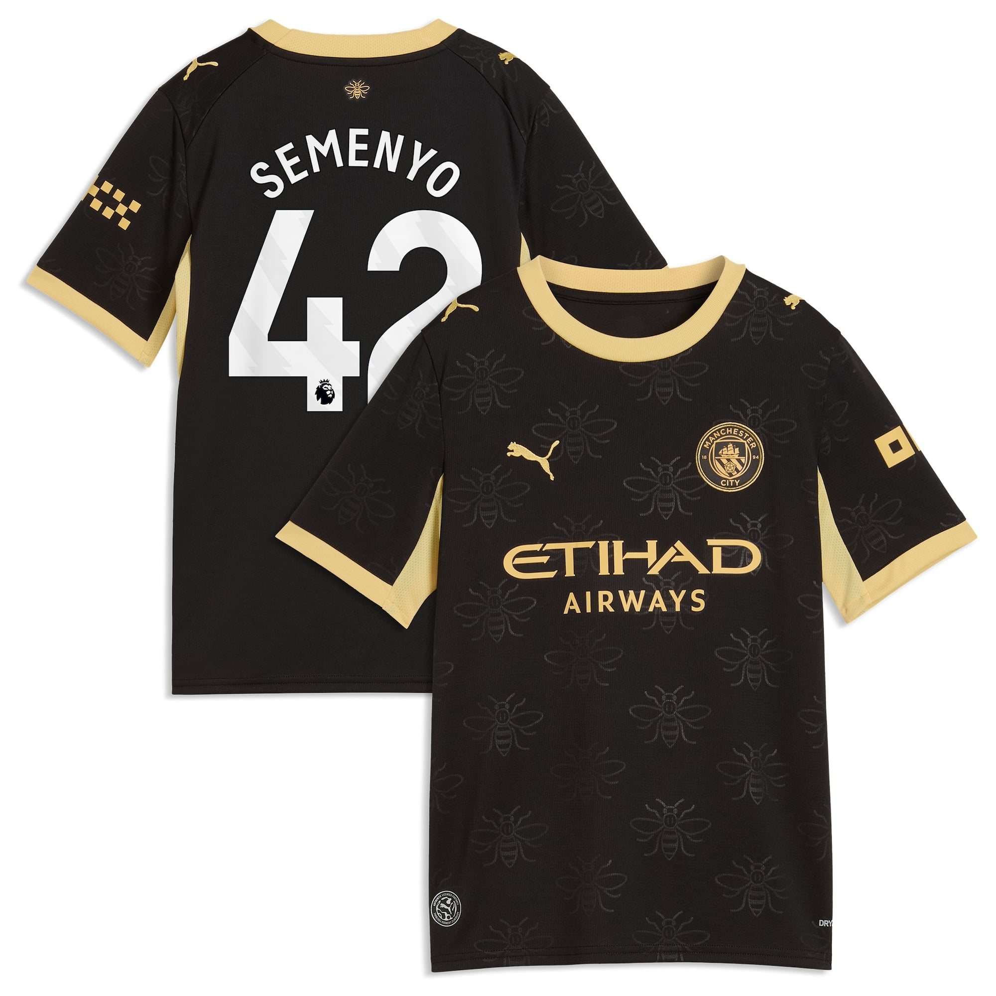 Manchester City Puma Away Shirt 2026-27 - Kids with Semenyo 42 printing