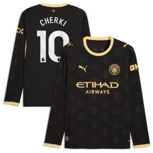 Manchester City Puma Away Shirt 2026-27 - Long Sleeve with Cherki 10 printing