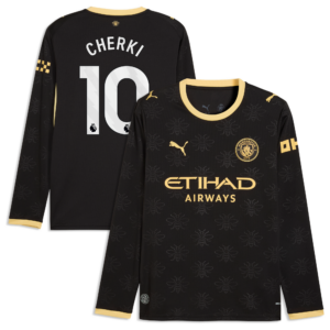 Manchester City Puma Away Shirt 2026-27 - Long Sleeve with Cherki 10 printing