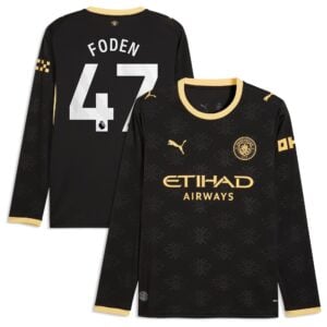 Manchester City Puma Away Shirt 2026-27 - Long Sleeve with Foden 47 printing