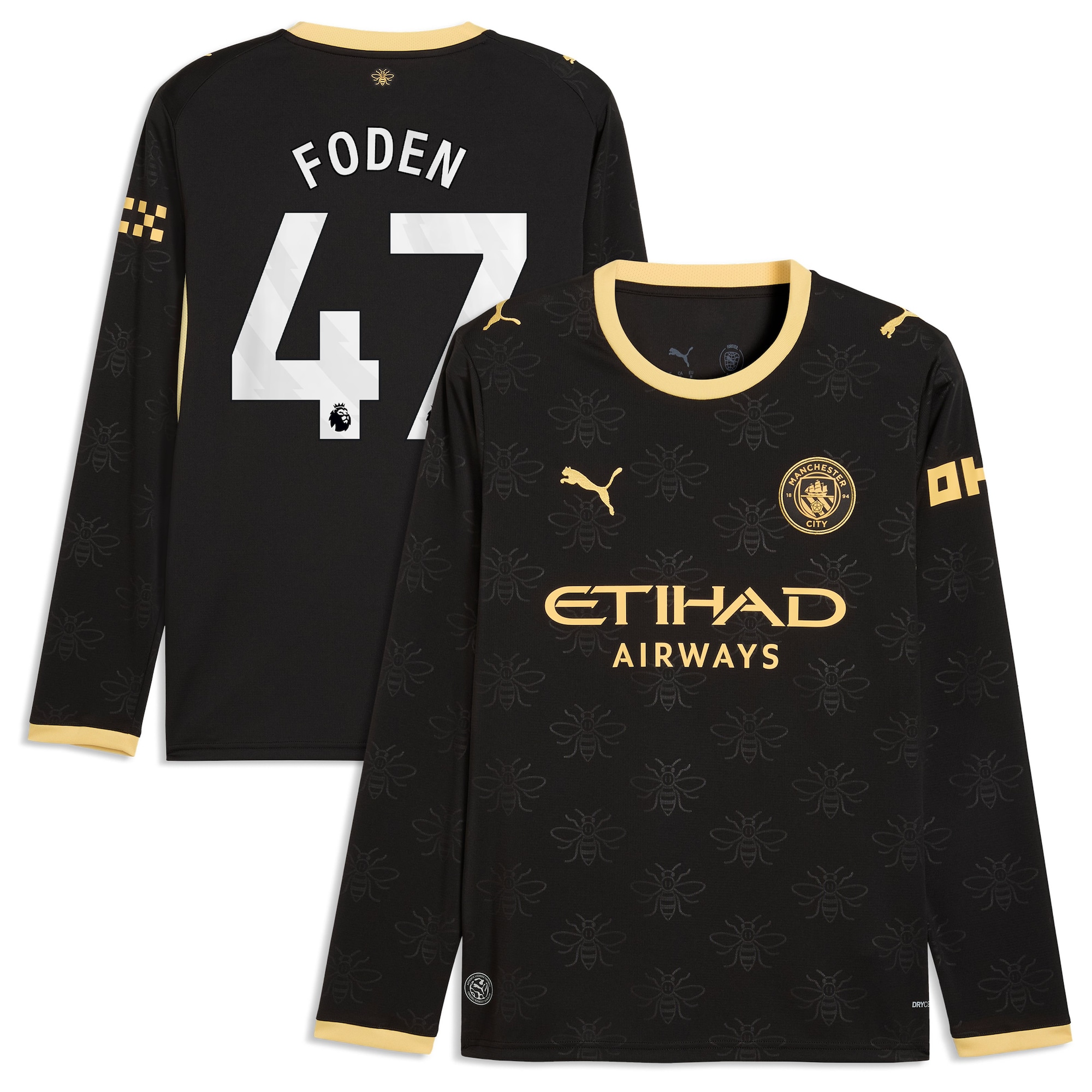 Manchester City Puma Away Shirt 2026-27 - Long Sleeve with Foden 47 printing