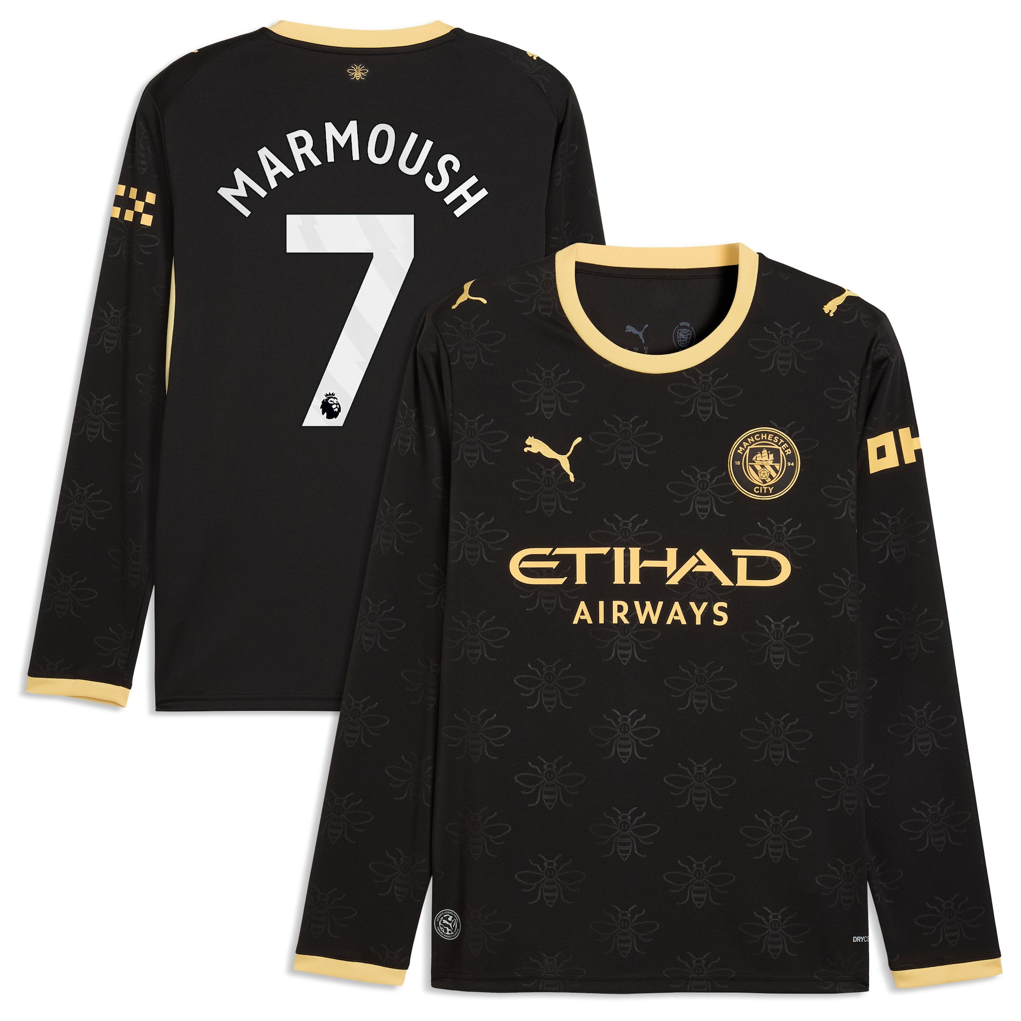 Manchester City Puma Away Shirt 2026-27 - Long Sleeve with Marmoush 7 printing