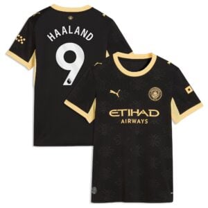 Manchester City Puma Away Shirt 2026-27 - Womens with Haaland 9 printing