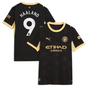 Manchester City Puma Away Shirt 2026-27 - Womens with Haaland 9 printing