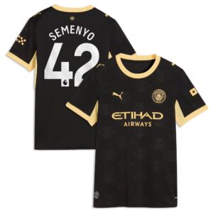 Manchester City Puma Away Shirt 2026-27 - Womens with Semenyo 42 printing