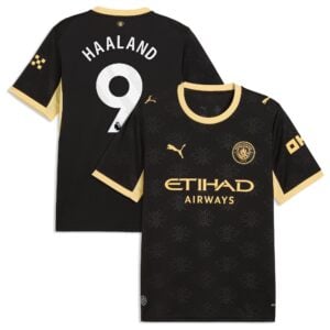 Manchester City Puma Away Shirt 2026-27 with Haaland 9 printing