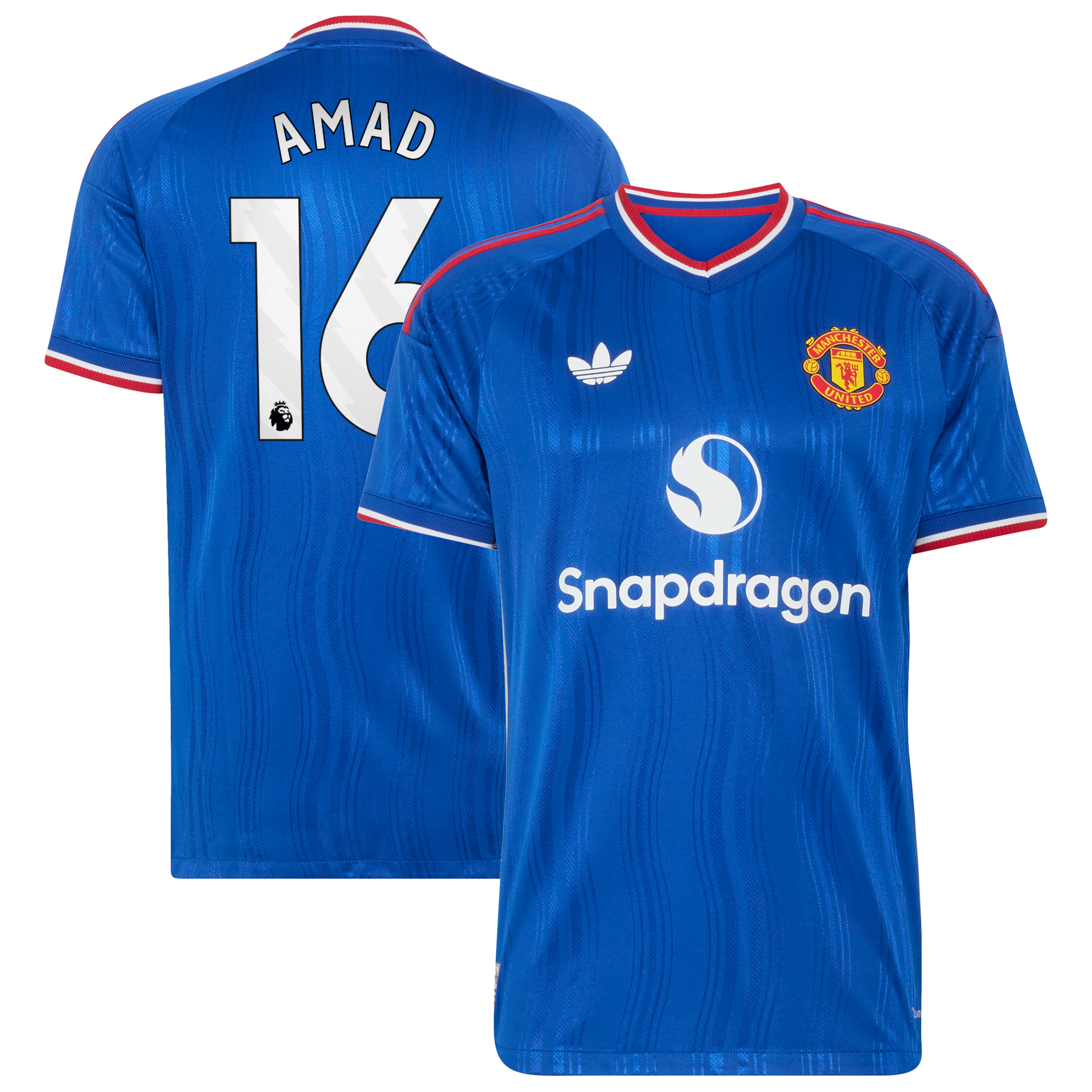 Manchester United adidas Away Authentic Shirt 2026-27 with Amad 16 printing
