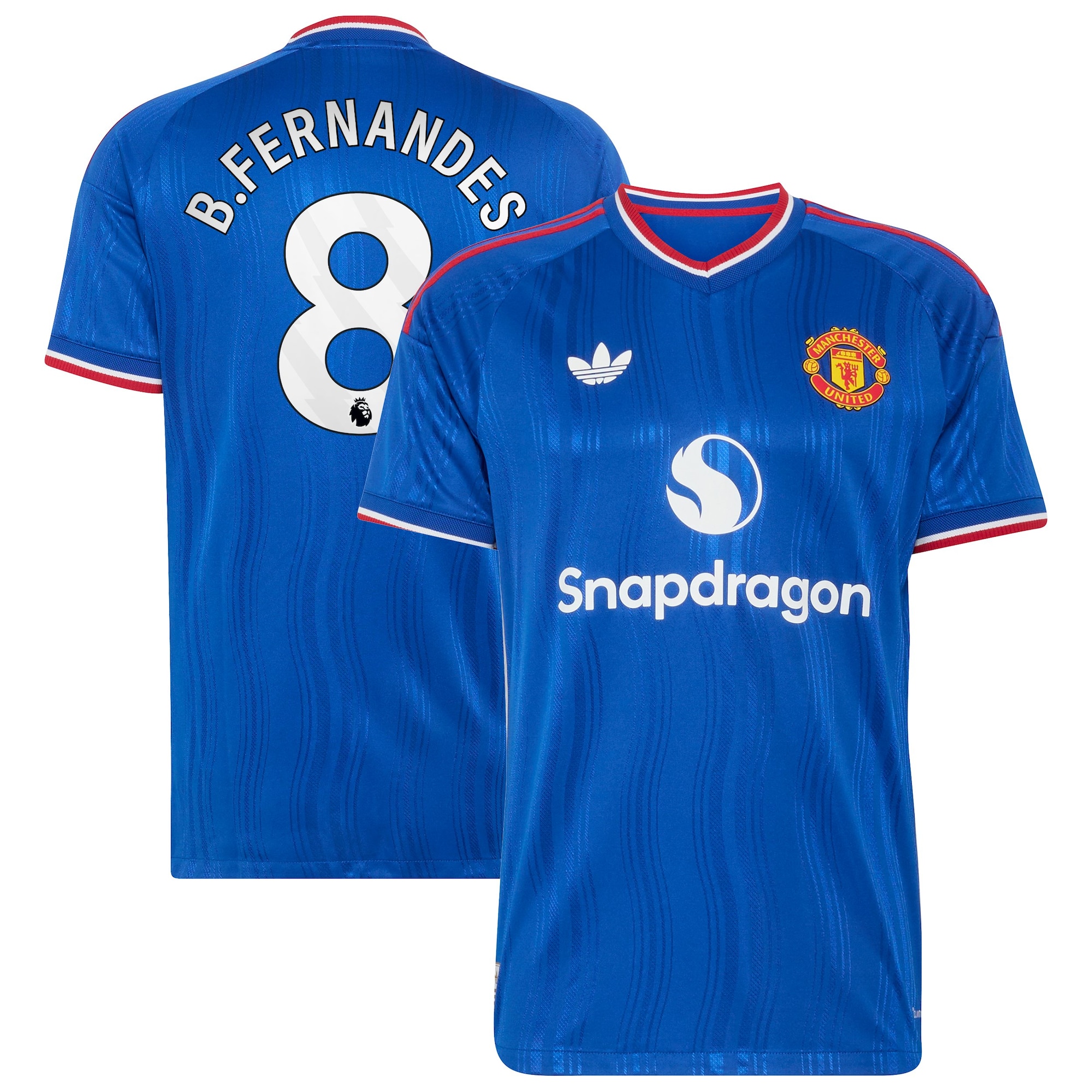 Manchester United adidas Away Authentic Shirt 2026-27 with B.Fernandes 8 printing