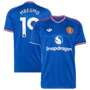 Manchester United adidas Away Authentic Shirt 2026-27 with Mbeumo 19 printing