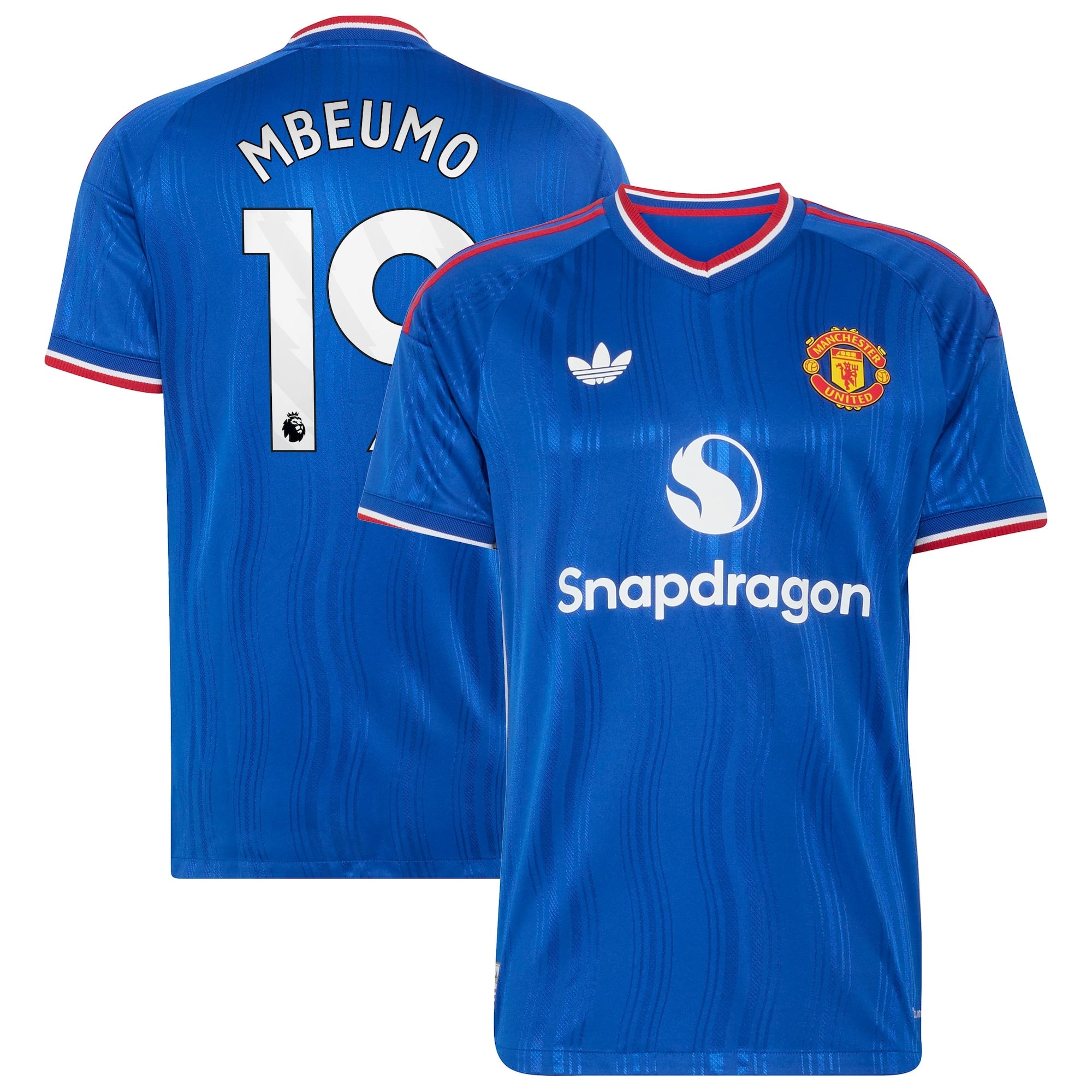 Manchester United adidas Away Authentic Shirt 2026-27 with Mbeumo 19 printing
