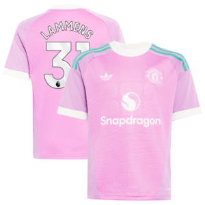 Manchester United adidas Away Goalkeeper Shirt 2026-27 - Kids with Lammens 31 printing