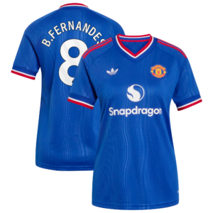 Manchester United adidas Away Shirt 2026-27 - Womens with B.Fernandes 8 printing