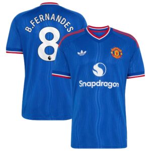 Manchester United adidas Away Shirt 2026-27 with B.Fernandes 8 printing