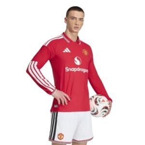 Manchester United adidas Home Authentic Shirt 2026-27 - Long Sleeve