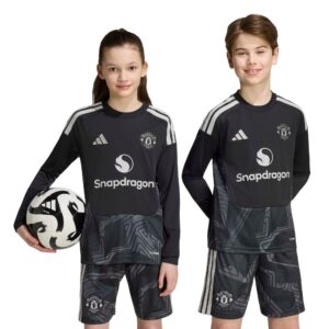 Manchester United adidas Home Goalkeeper Shirt 2026-27 - Kids - Long Sleeve