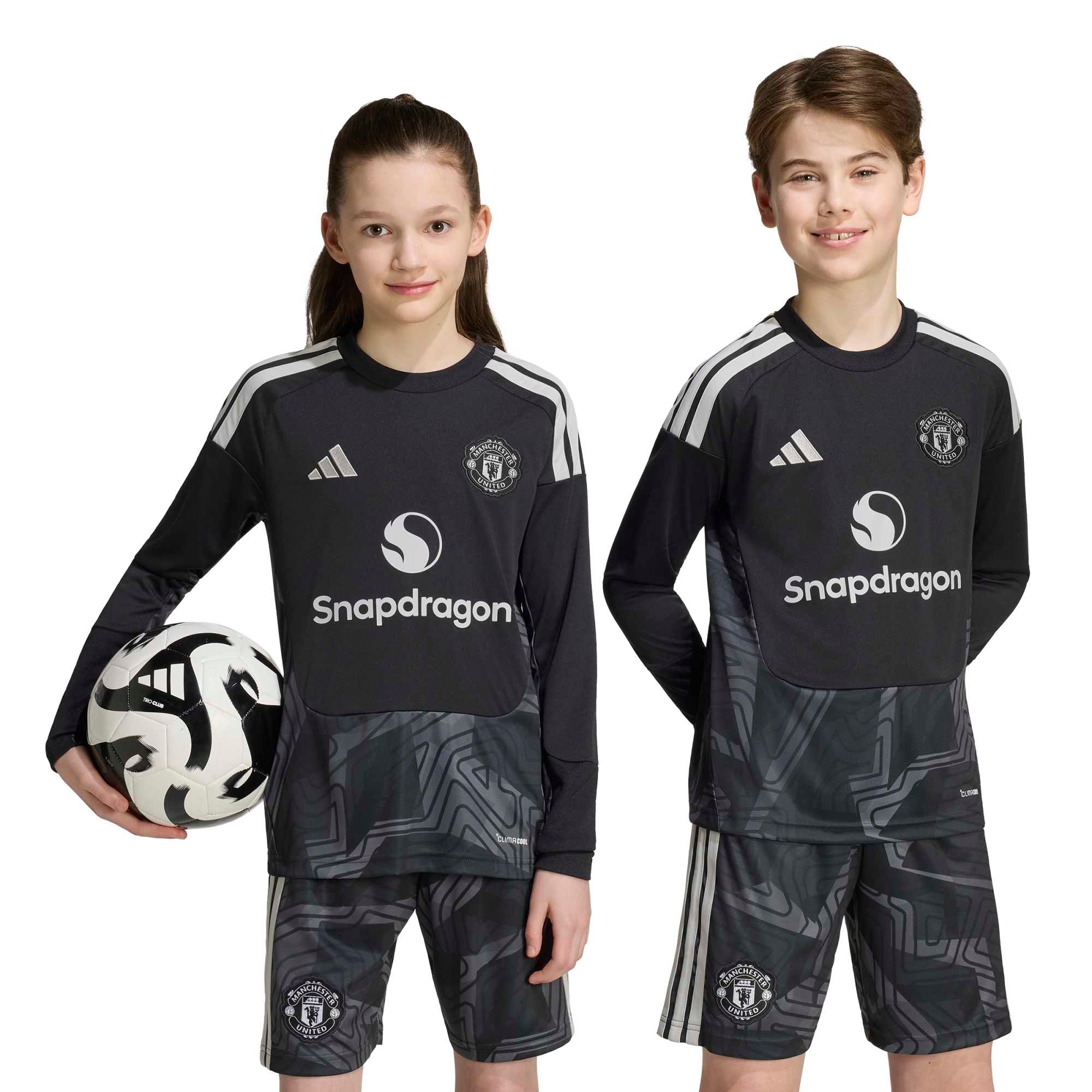 Manchester United adidas Home Goalkeeper Shirt 2026-27 - Kids - Long Sleeve