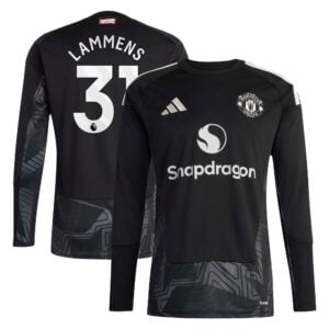Manchester United adidas Home Goalkeeper Shirt 2026-27 with Lammens 31 printing