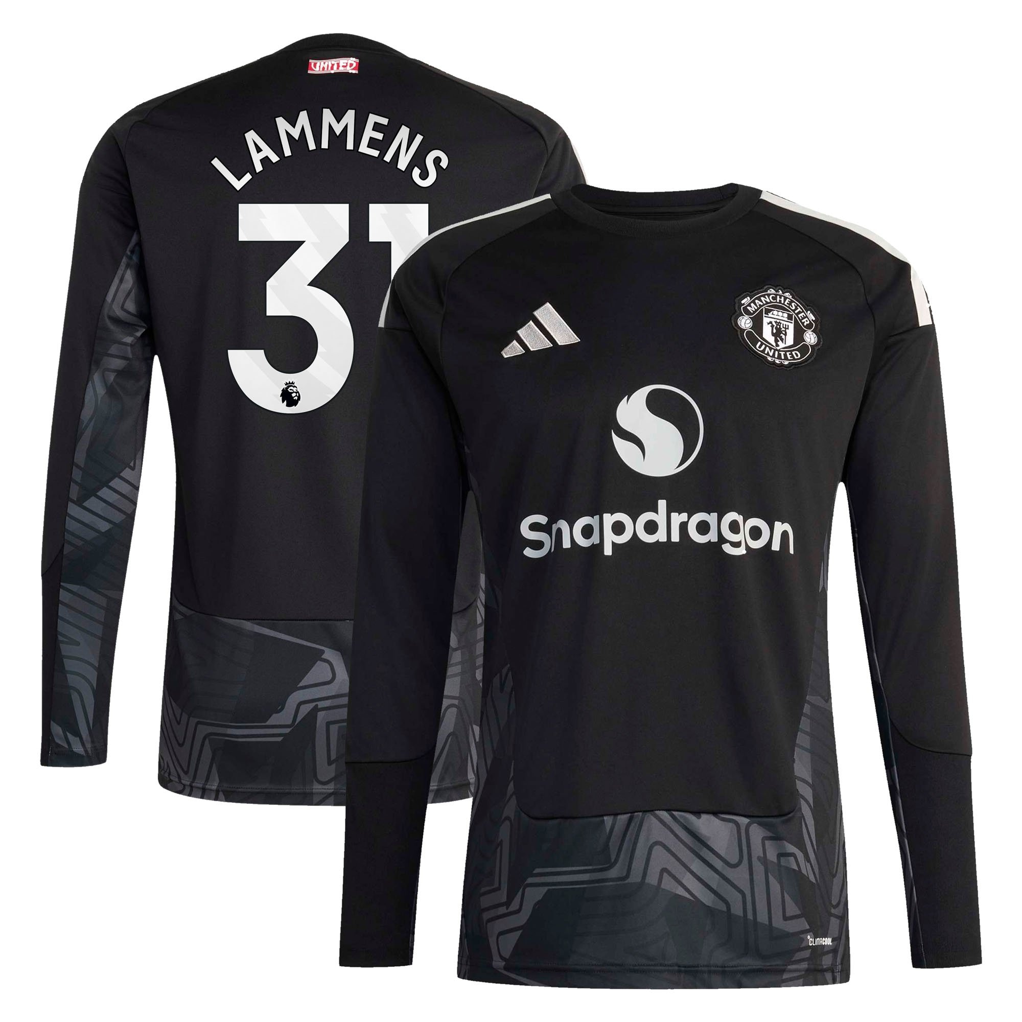 Manchester United adidas Home Goalkeeper Shirt 2026-27 with Lammens 31 printing
