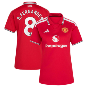 Manchester United adidas Home Shirt 2026-27 - Womens with B.Fernandes 8 printing