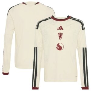 Manchester United adidas Third Shirt 2026-27 - Kids - Long Sleeve