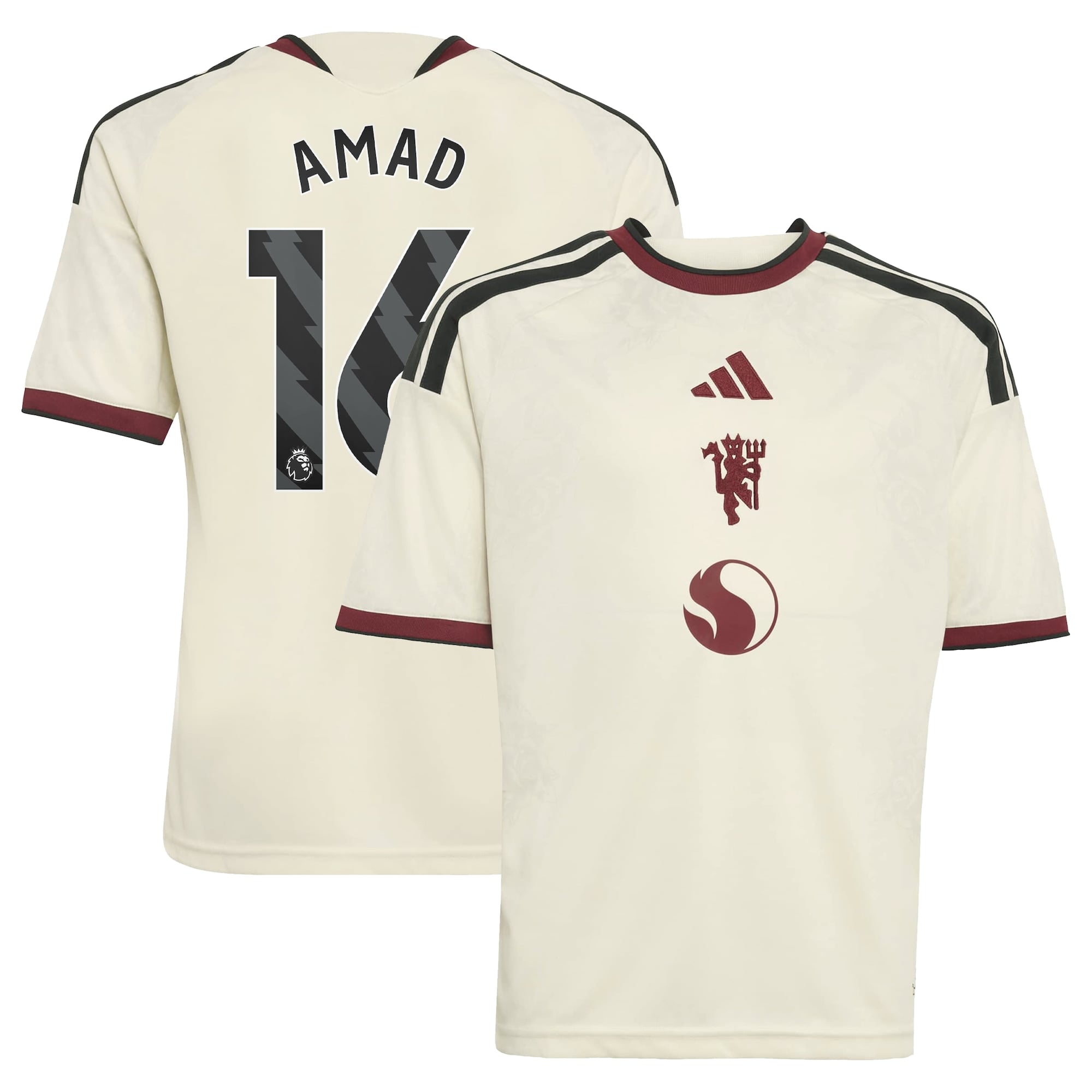 Manchester United adidas Third Shirt 2026-27 - Kids with Amad 16 printing