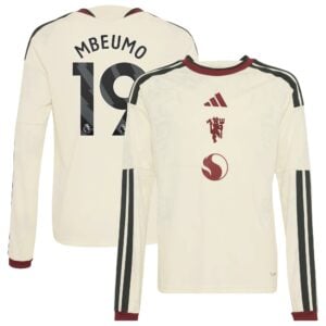 Manchester United adidas Third Shirt 2026-27 - Long Sleeve - Kids with Mbeumo 19 printing