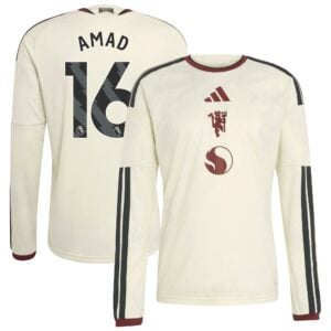 Manchester United adidas Third Shirt 2026-27 - Long Sleeve with Amad 16 printing