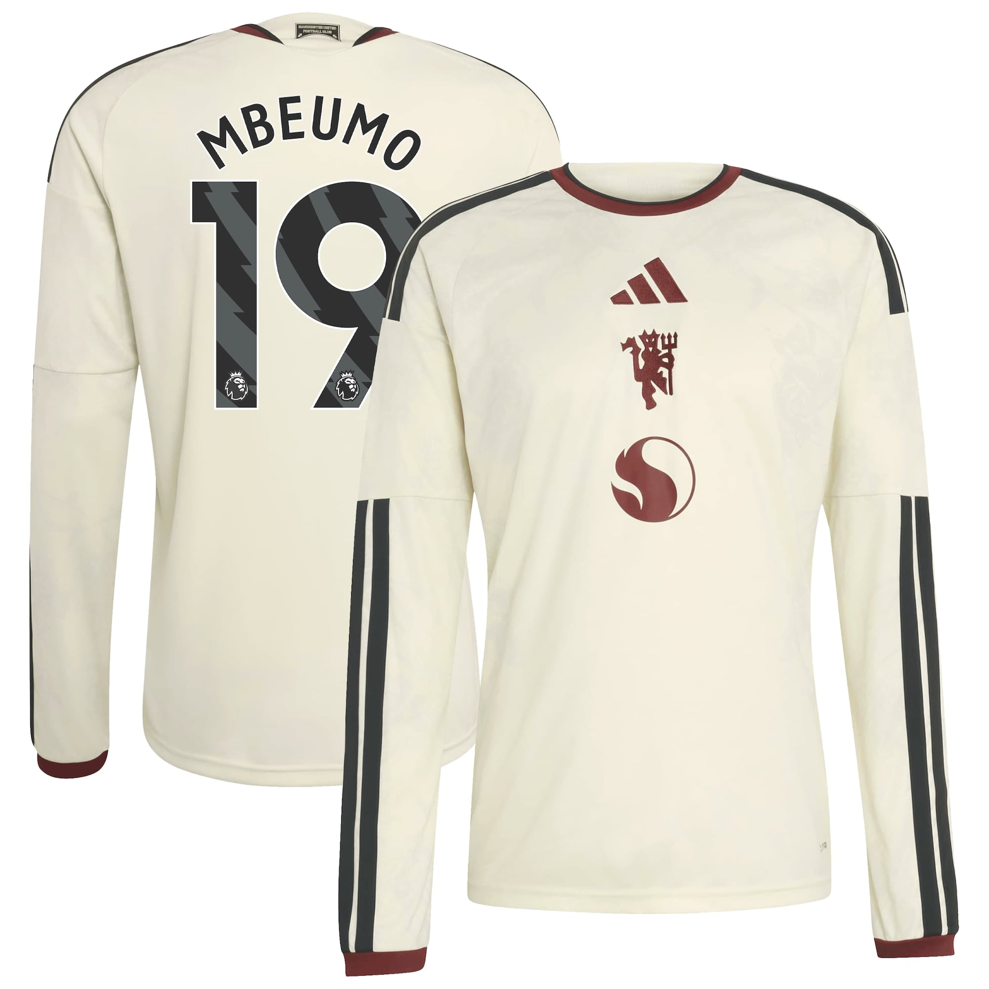 Manchester United adidas Third Shirt 2026-27 - Long Sleeve with Mbeumo 19 printing