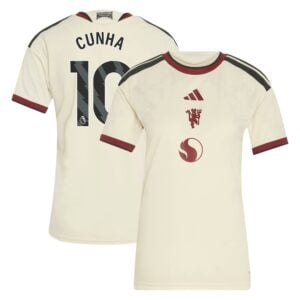 Manchester United adidas Third Shirt 2026-27 - Womens with Cunha 10 printing
