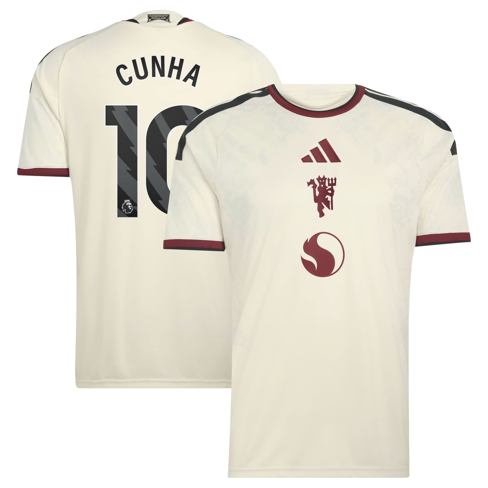 Manchester United adidas Third Shirt 2026-27 with Cunha 10 printing