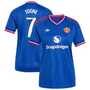 Manchester United adidas WSL Away Shirt 2026-27 - Womens with Toone 7 printing