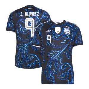 Argentina adidas Away Shirt 2026 with J. Alvarez 9 printing